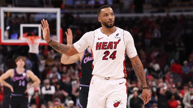 Norman Powell in a Miami Heat uniform
