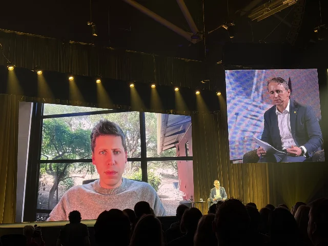 Altman and Comyn at CBA Accelerate AI, Sydney, May 26, 2026