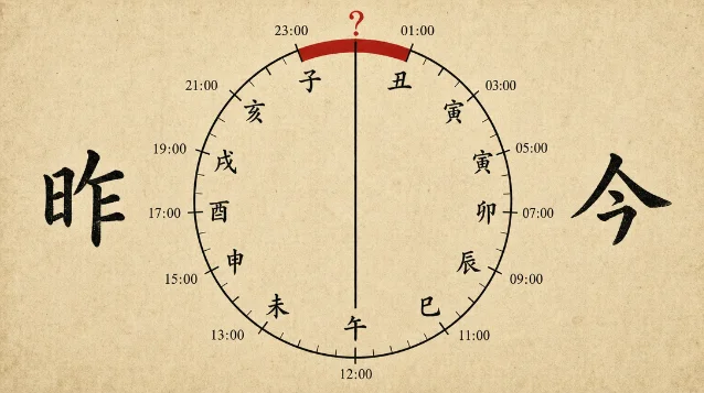 子时横跨两天示意图