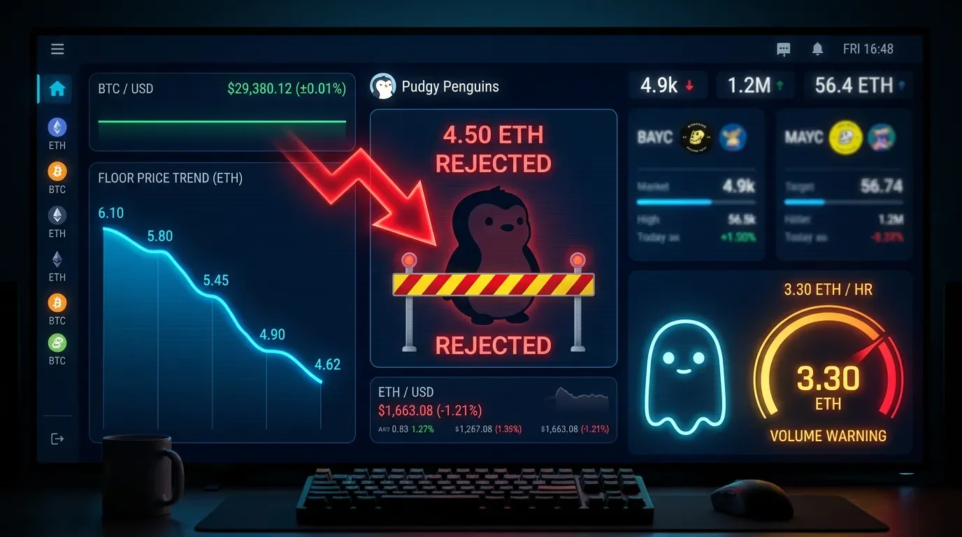 Jun 12 PM update: Pudgy 4.50 rejected, Doodles barely above 3 ETH