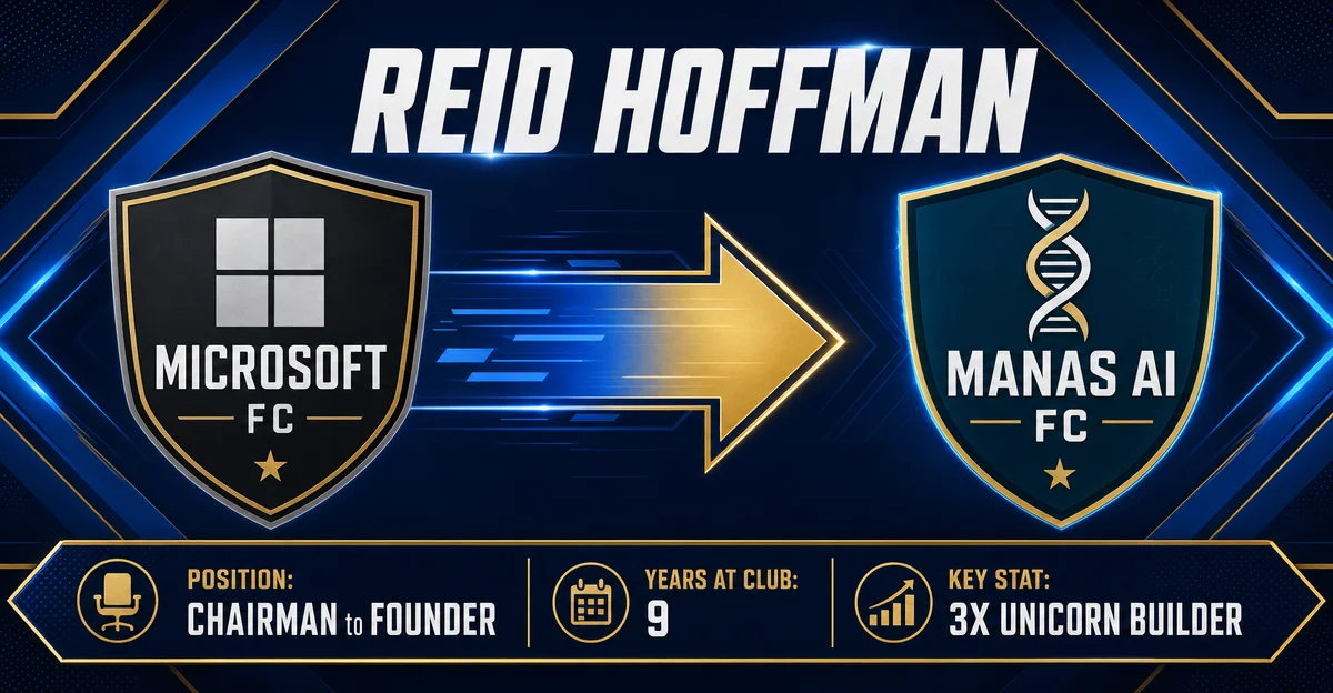 REID HOFFMAN to MANAS AI FC — HERE WE GO ✅
