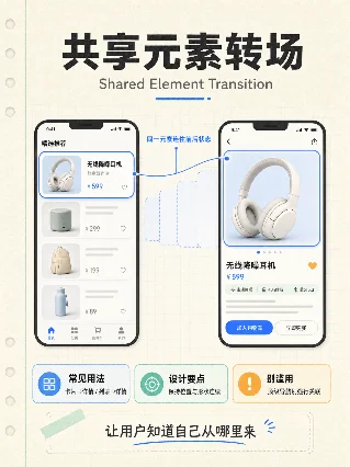 UI 动效 001：共享元素转场