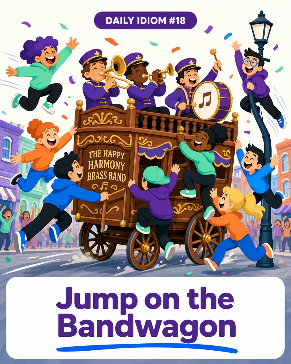 🎺 Jump on the Bandwagon — Daily Idiom #18