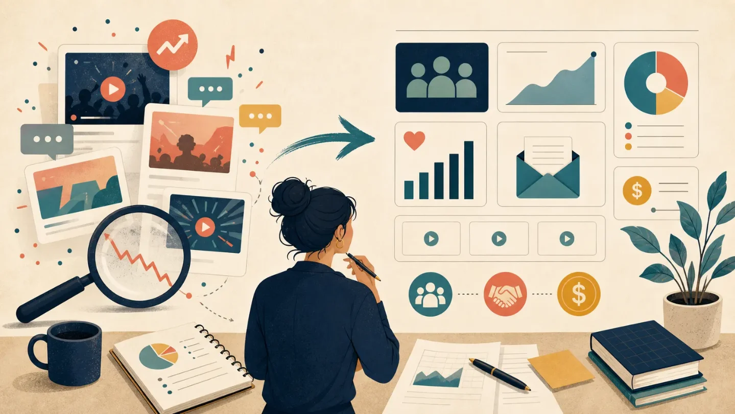Peer strategy tracker: creators are building assets, not just chasing reach