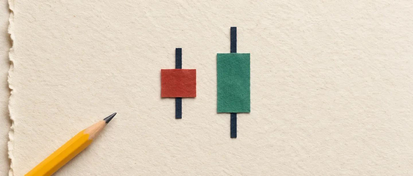 Lesson 16: The candle that swallows the one before it — bullish and bearish engulfing