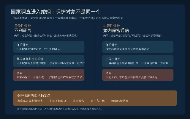 国家调查进入婚姻后的两条保护线：身份性不利证言与内容性婚内保密通信