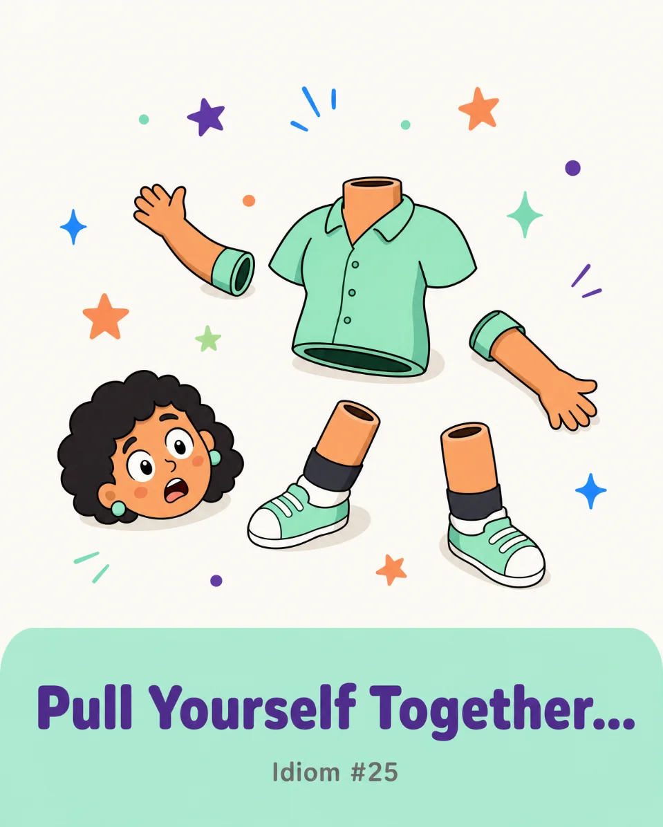 🧩 Pull Yourself Together — Daily English Idiom #25