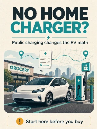 No Home Charger? Public Charging Changes the EV Math