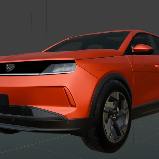 Orange Dodge Journey GT render by NiharM33