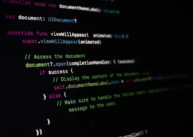 代码编辑器中的 JSON 配置文件