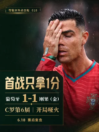 🇵🇹 葡萄牙热点日报 018｜1-1被刚果（金）逼平，C罗第6届首战哑火