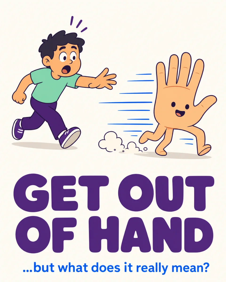 🤚 Get Out of Hand — Daily English Idiom #15