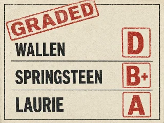 Graded: Wallen, Springsteen, Laurie
