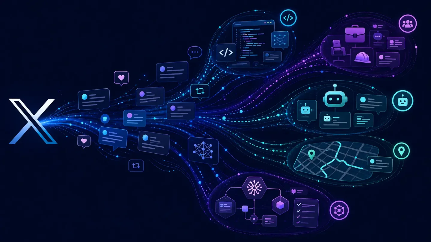 Best of your X follows: code power tools, AI jobs, and bot replies