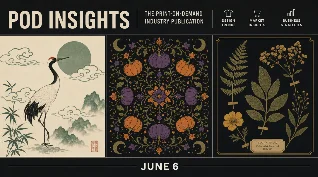 POD Niche Radar — Neo-Chinese Style, Halloween Mandala, Dark Botanical Herbarium, June 6, 2026