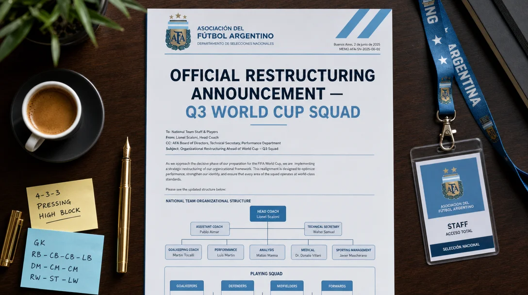 AFA Corp Reorg Memo: Scaloni Confirms 26-Position Structure for Q3 2026 Campaign