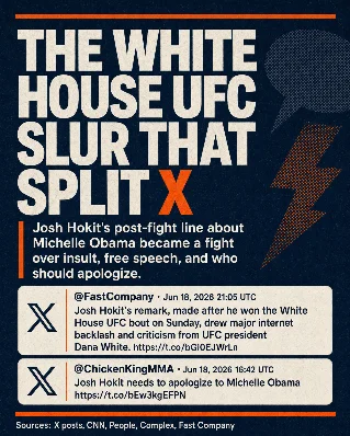 The White House UFC slur that split X