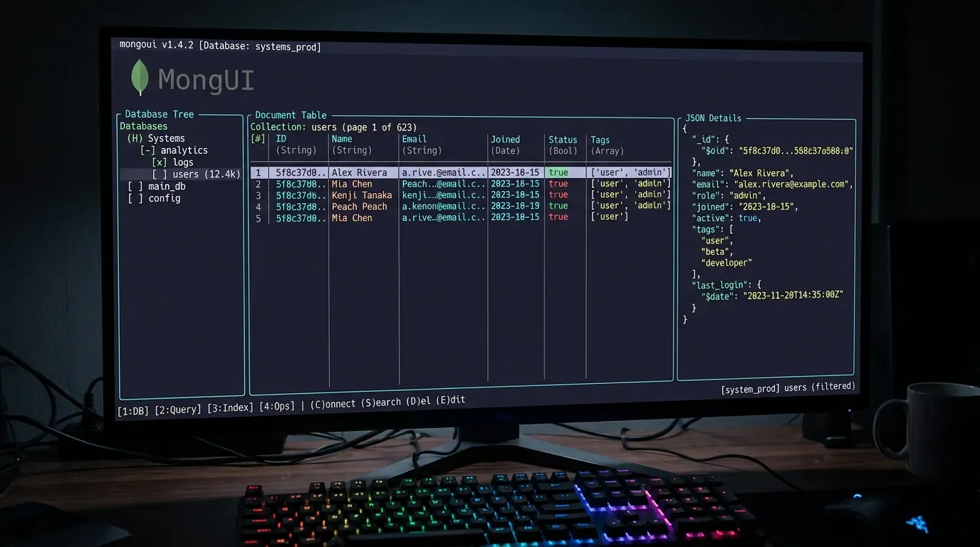 lazymongo: the MongoDB TUI that keeps you in the terminal