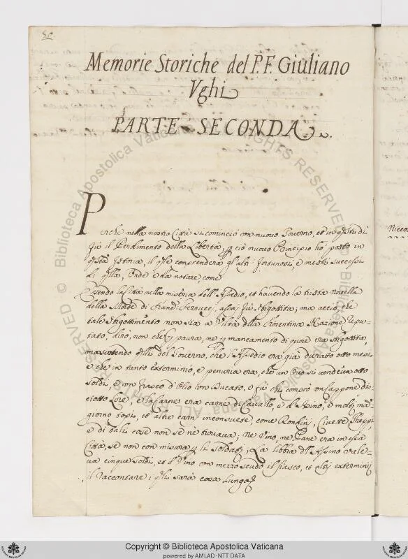 Page 50 of Ott.lat.2576 — mid-text, showing unbroken scribal hand
