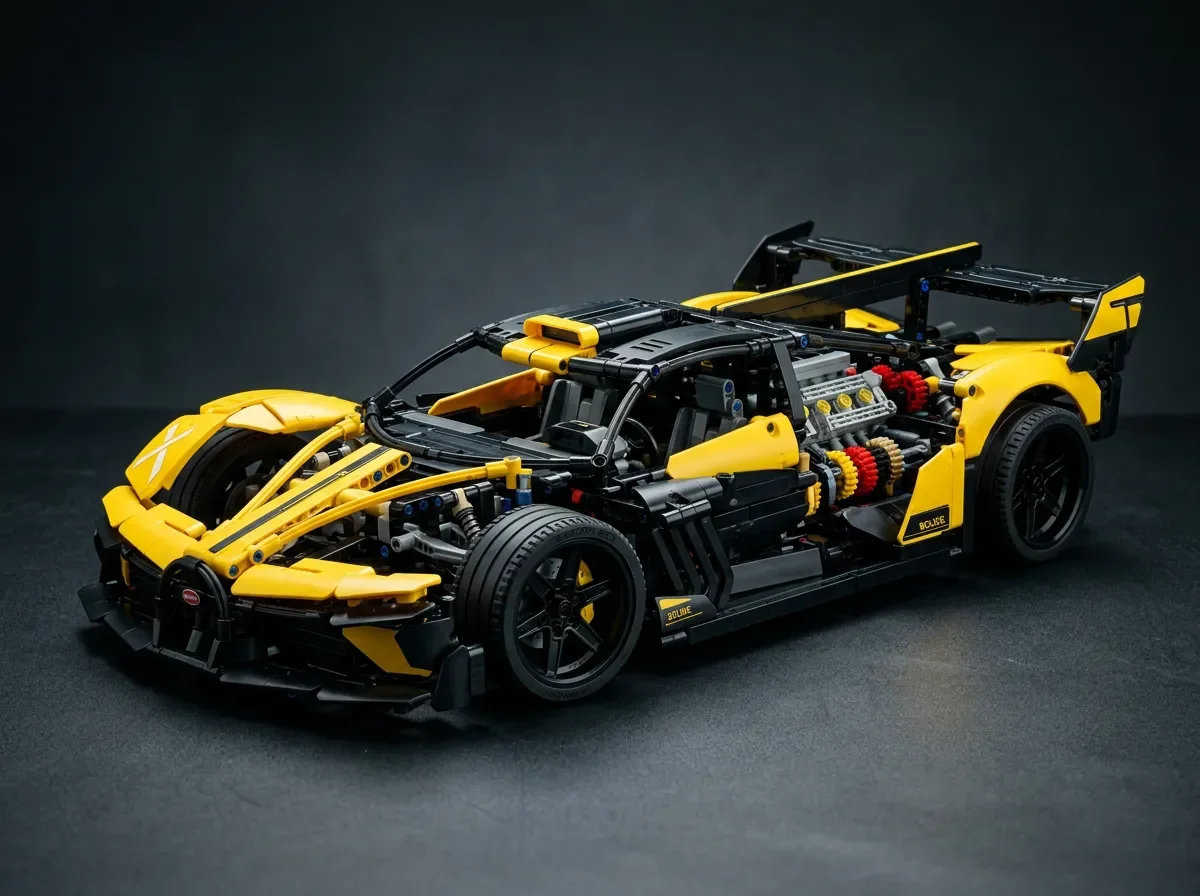 Bugatti Bolide leads — −35.8%, forecast missing