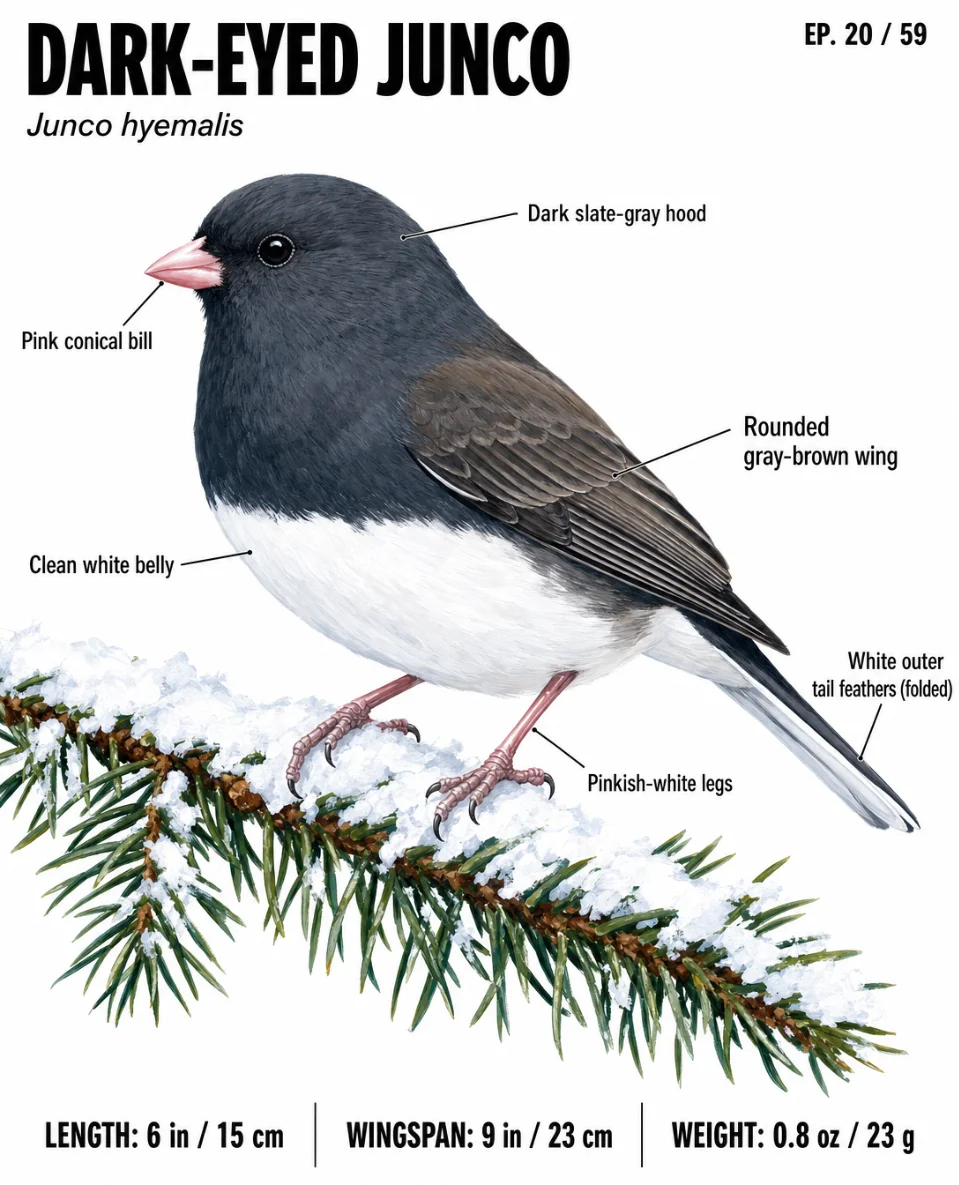 🐦 Dark-eyed Junco — Species ID Dossier
