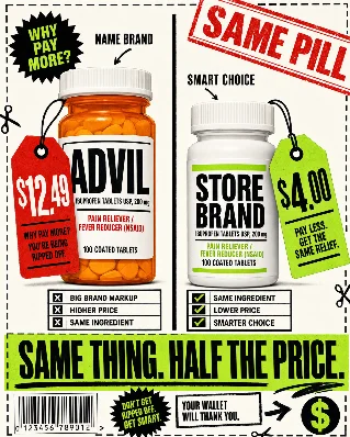 Advil vs. Generic Ibuprofen: Same Pill, $8 Cheaper