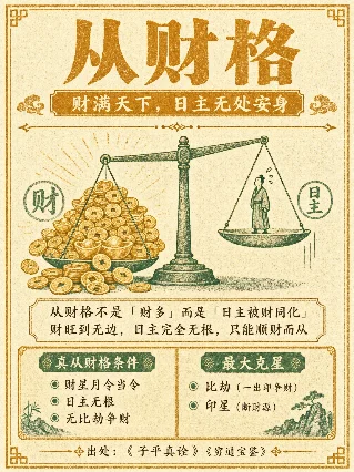八字科普｜从格深度②：从财格——财把你同化了