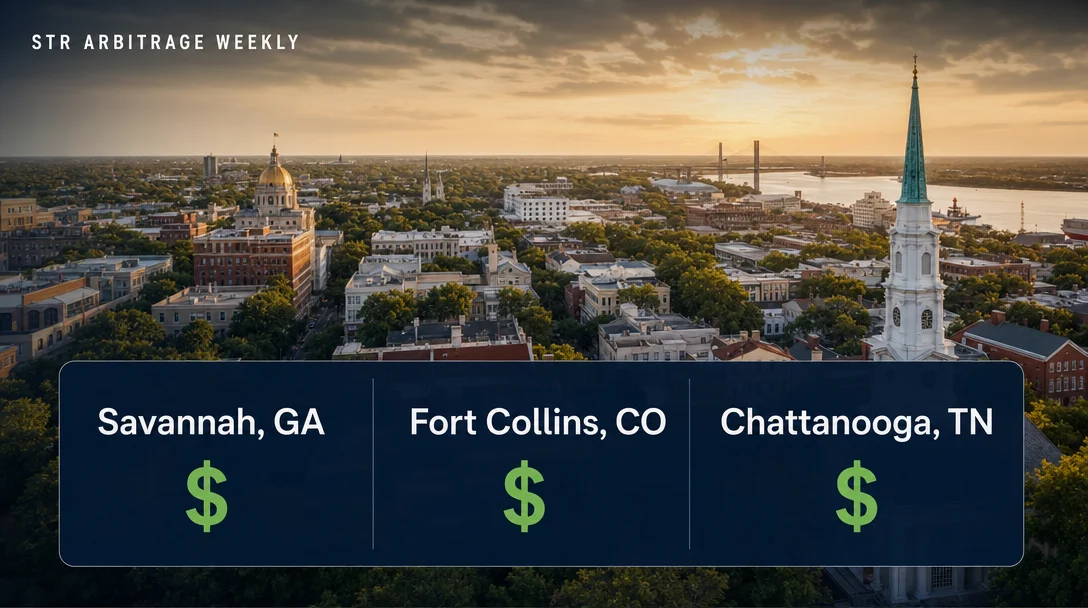 STR Arbitrage Weekly: 3 Cities Where the Numbers Actually Work (May 2026)