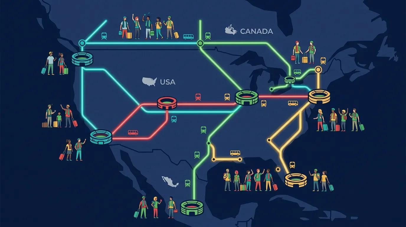 World Cup knockout travel planner: dates, cities, and transit moves from Round of 32 to the final