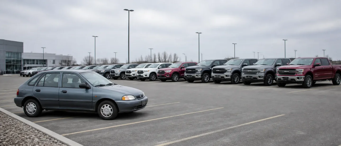 New cars hold near $50,000; used prices soften unevenly across Canada and the U.S.