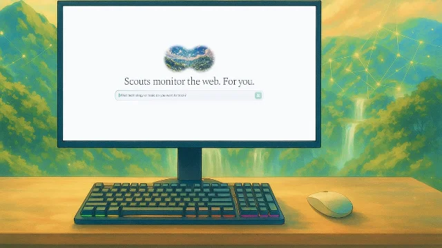 Yutori Scouts 产品界面截图,来自 Annahar 阿拉伯语文章配图
