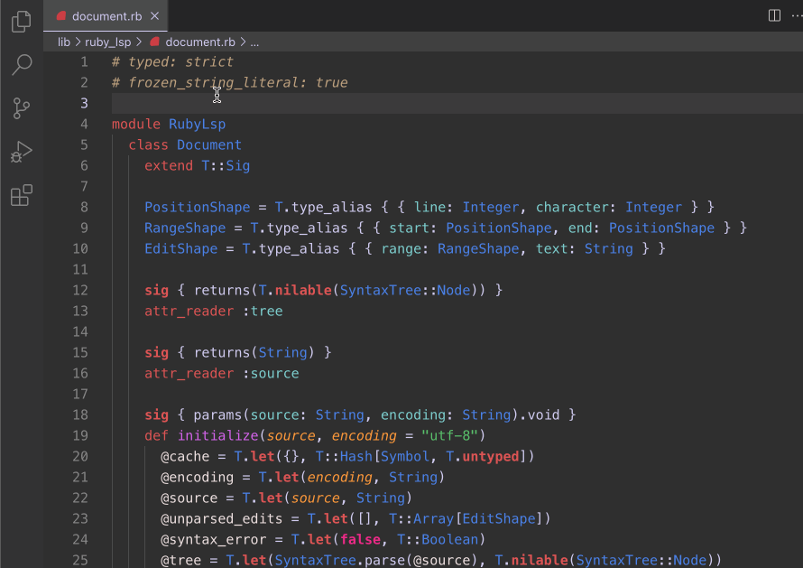 Ruby LSP — the VS Code extension that now runs a Rust engine under the hood