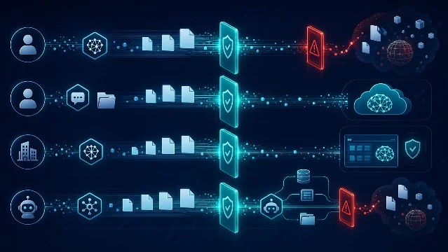 企业 AI 数据通道经过安全闸门后仍出现外流风险