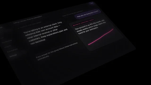 Basedash 分组 AI context 示例