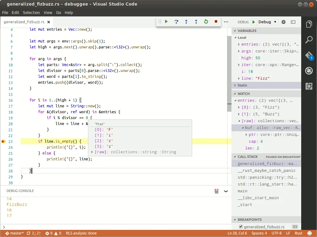 CodeLLDB — the Rust debugger VS Code doesn't ship with