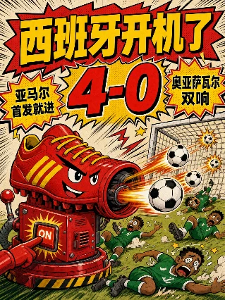 世界杯这一夜：西班牙开机，蓝鲨继续偷分