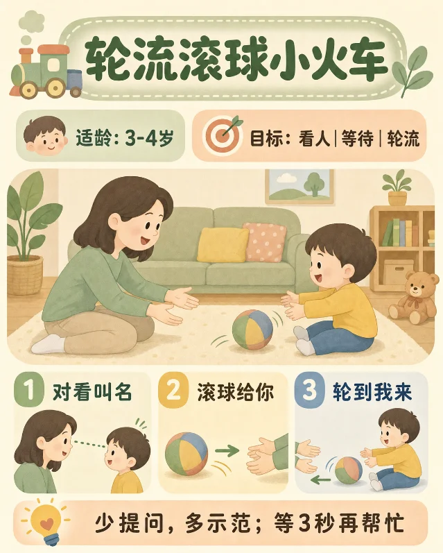轮流滚球小火车图片笔记