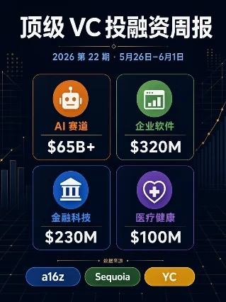 顶级 VC 投融资周报 · 第 22 期（5月26日—6月1日）