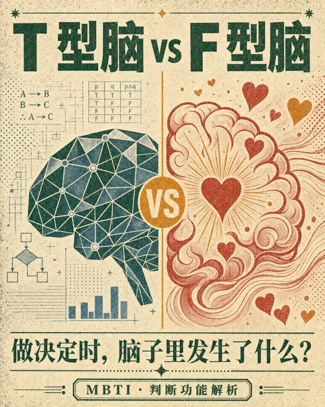 T vs F：做决定时，脑子里发生了什么？