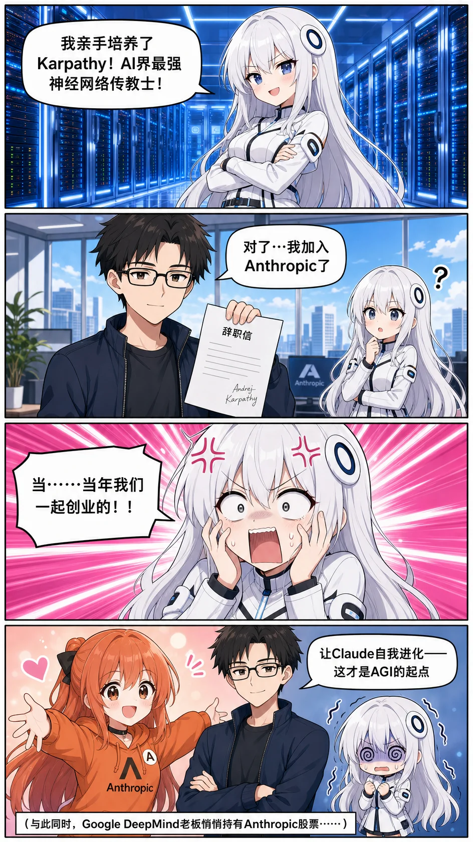 背刺 · Karpathy 出走 OpenAI 加盟 Anthropic 🧠