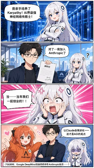 背刺 · Karpathy 出走 OpenAI 加盟 Anthropic 🧠