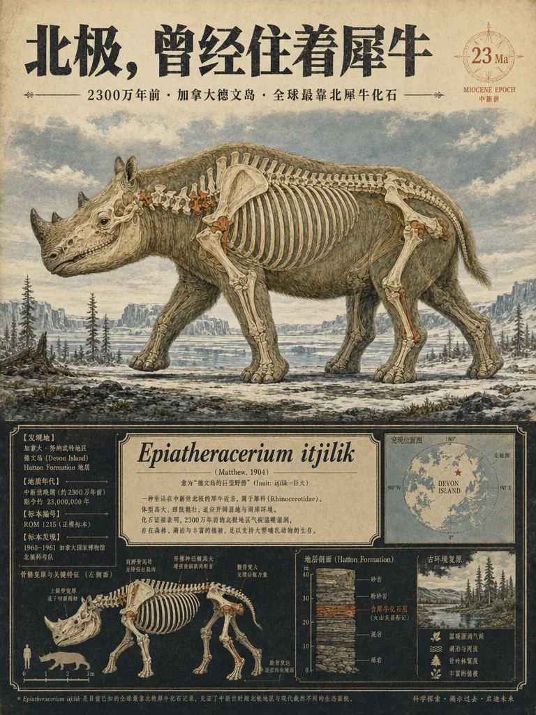 🦏 北极,曾经住着犀牛