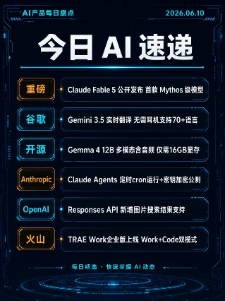 AI 产品每日盘点｜2026.06.10