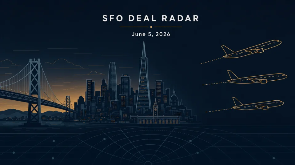 SFO deal radar June 5 — Rove→Aeroplan expires tomorrow