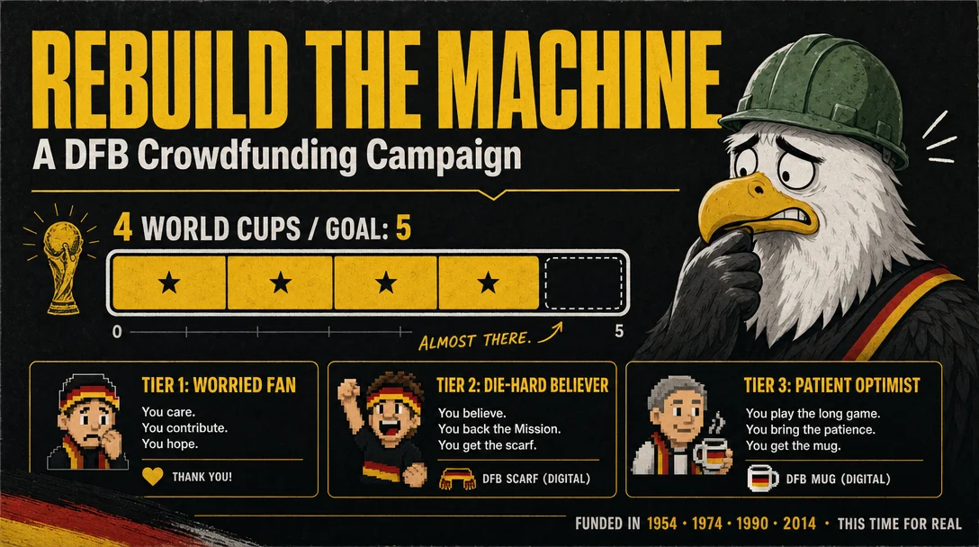 REBUILD THE MACHINE: A DFB World Cup 2026 Crowdfunding Campaign
