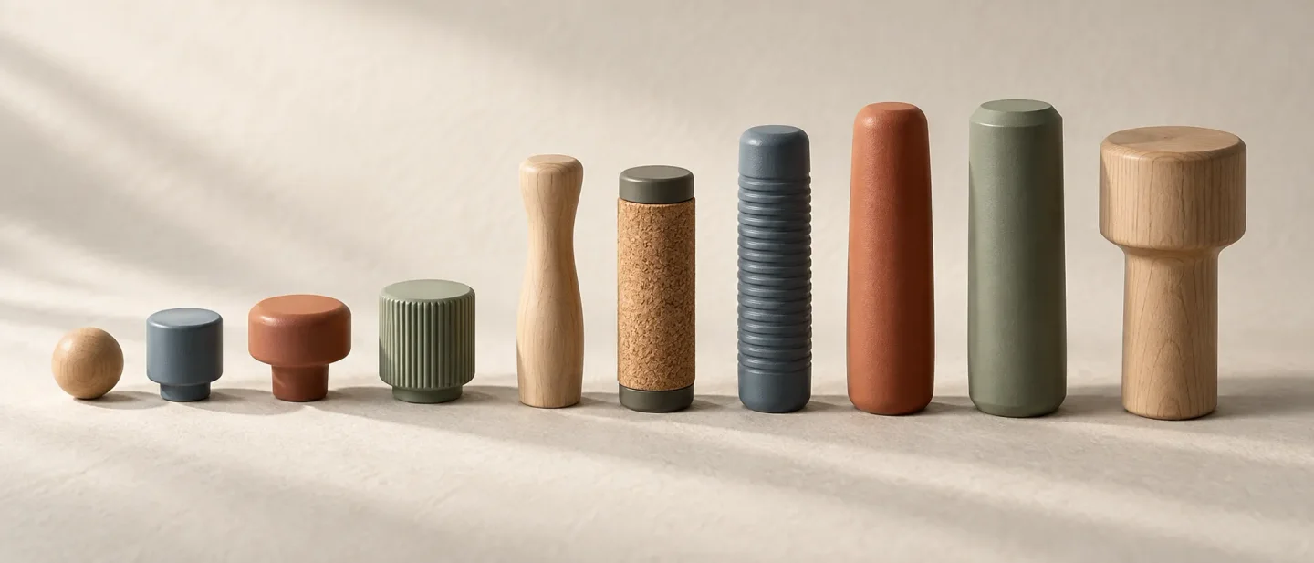 Grip design: match the handle, the span, and the target to the hand