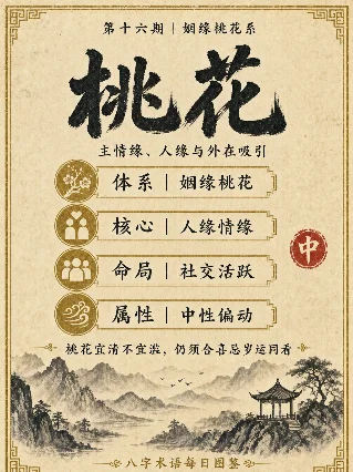 姻缘桃花系三曜｜桃花 · 红鸾 · 天喜