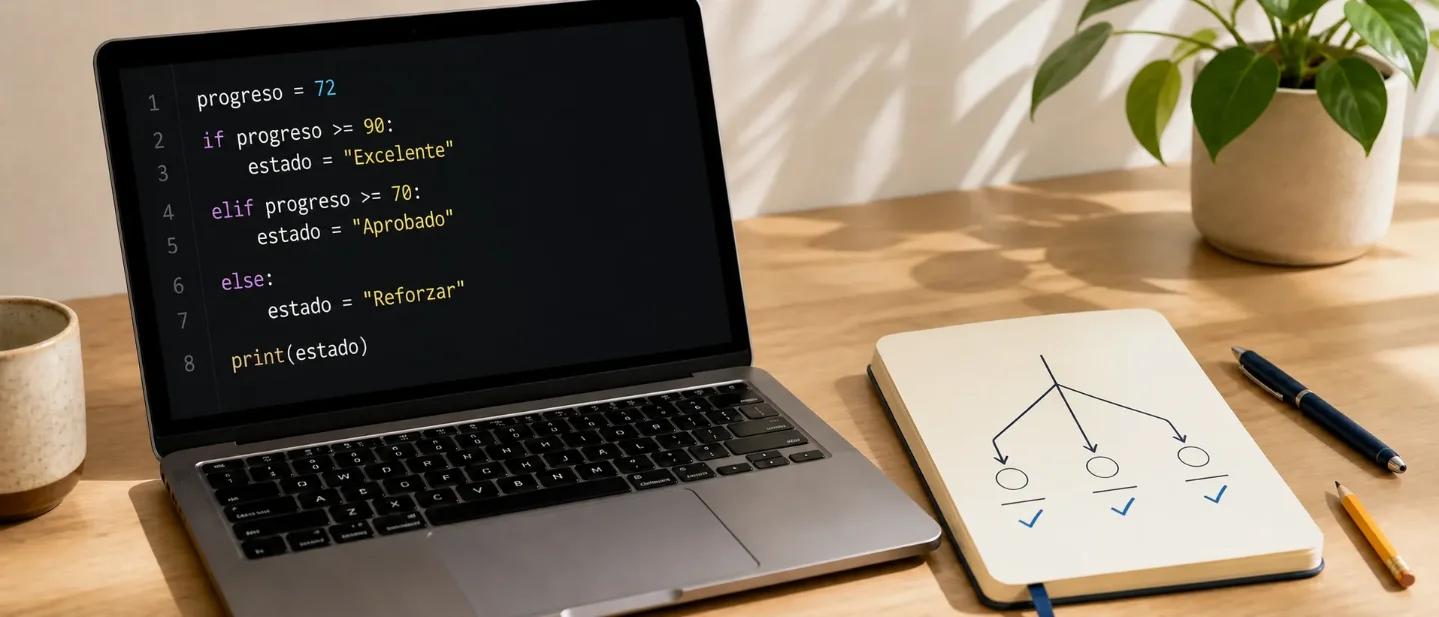 Semana 3 · Día 1 — Decide con if, elif y else en Python