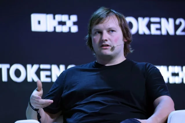 Stani Kulechov, Aave founder, speaking at Token2049