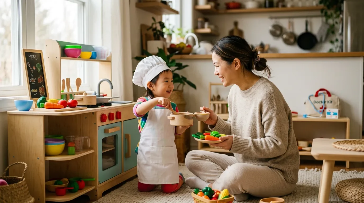 首期亲子假想游戏:厨师做饭